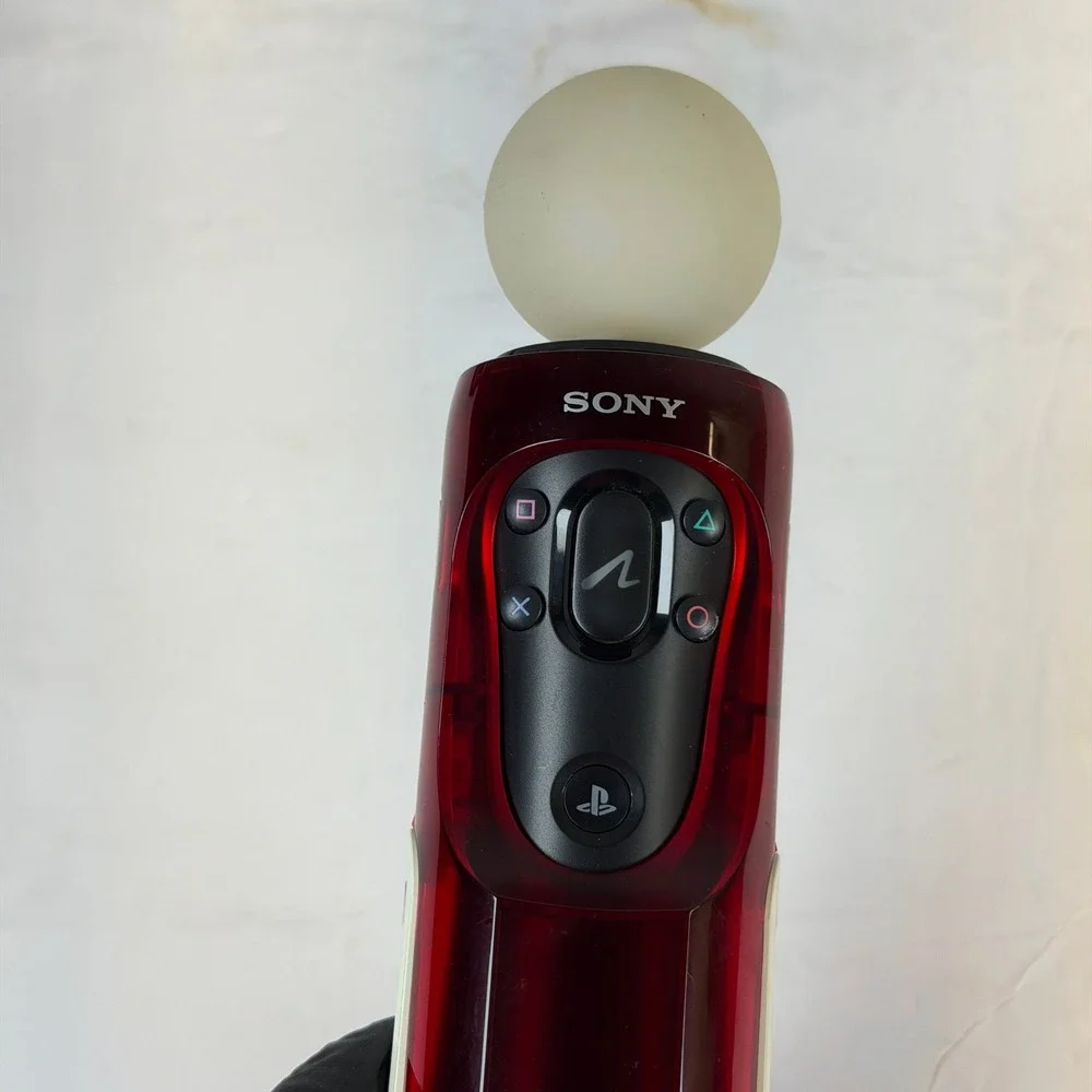 Sony PlayStation Move Shooting Attachment Red White & PS Eye Camera Bundle PS3
